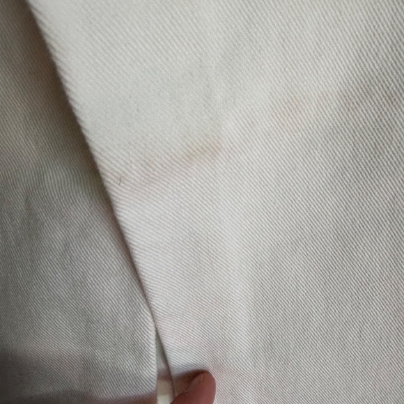 NWT Vintage 2003 Tommy Hilfiger bleached white clean front wide leg jeans 10 - Picture 12 of 14